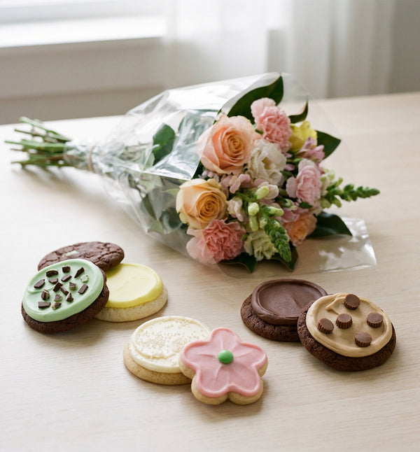 Anniversary Blooms & Cookies Gift Set