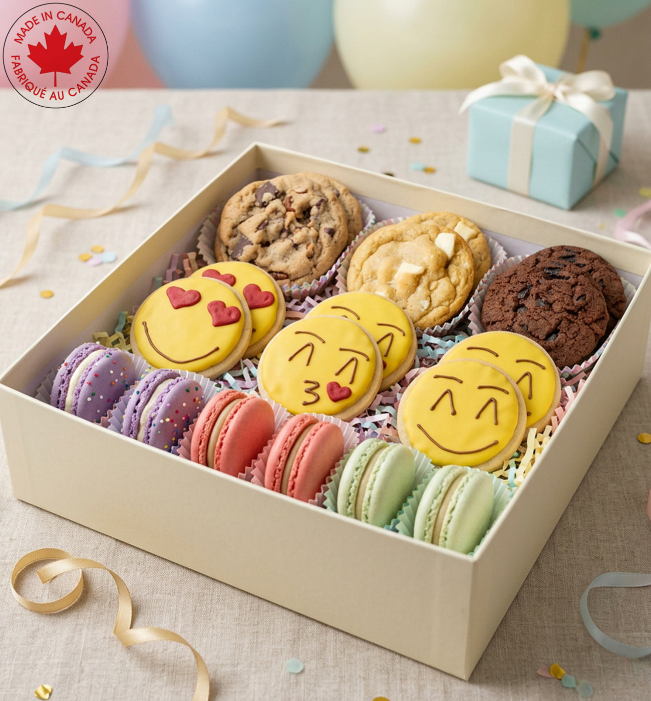 Birthday Cookie Gift Box | 18 Pieces | Fast Canada-Wide Delivery