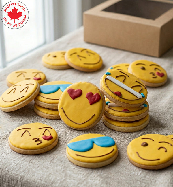 Assorted Emoji Cookie Box