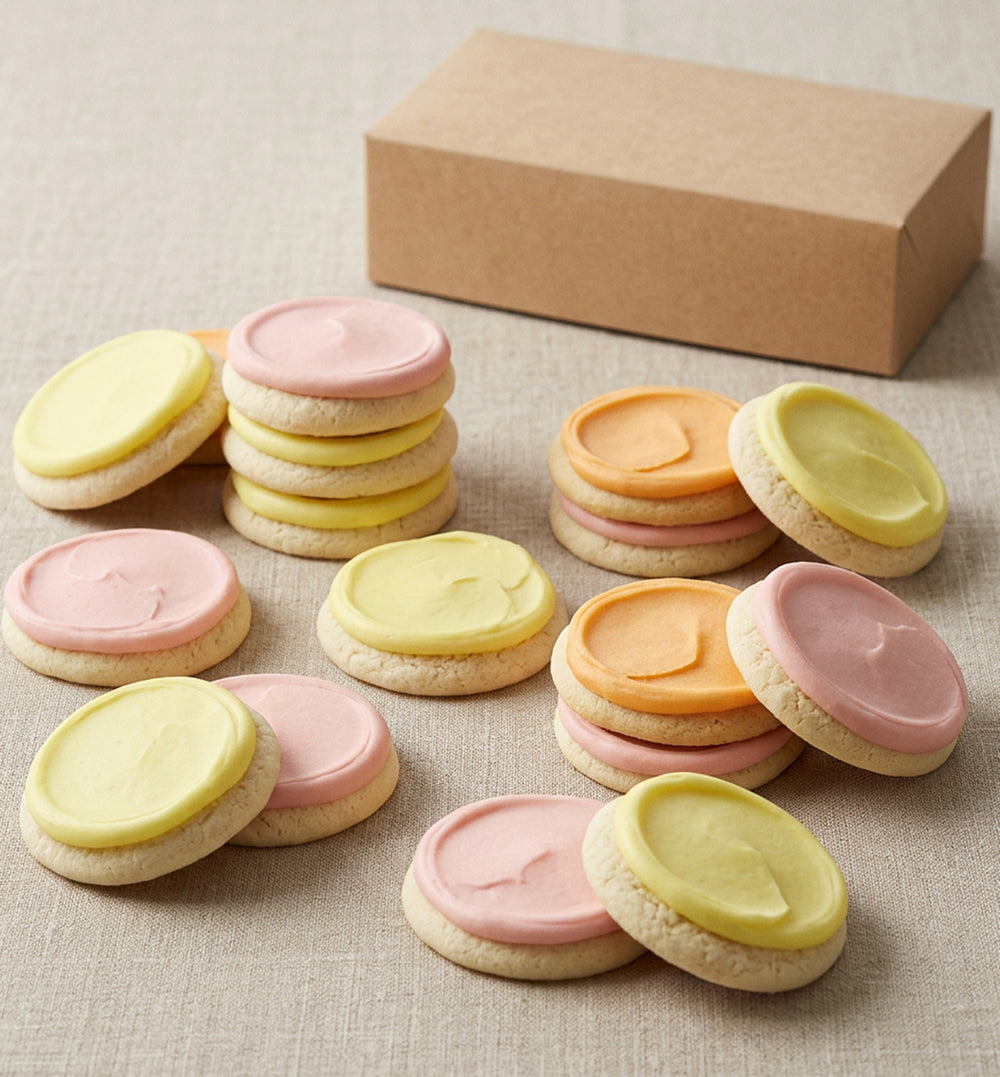 Assorted Fruit Buttercream Frosted Cookies