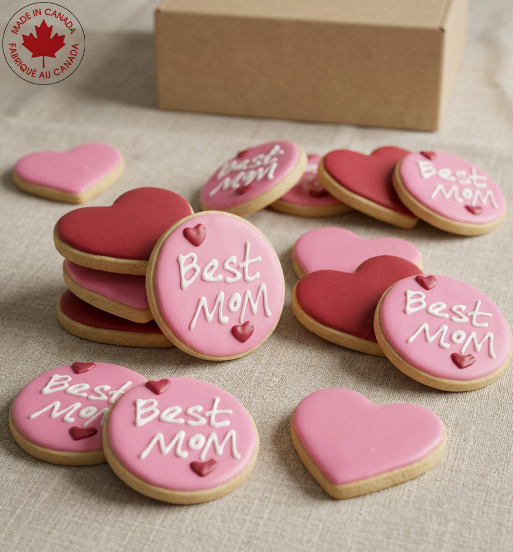 Best Mom & Hearts Cookie Box