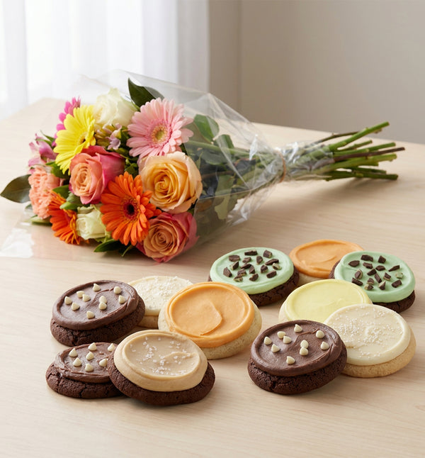 Birthday Blooms & Cookies Gift Set