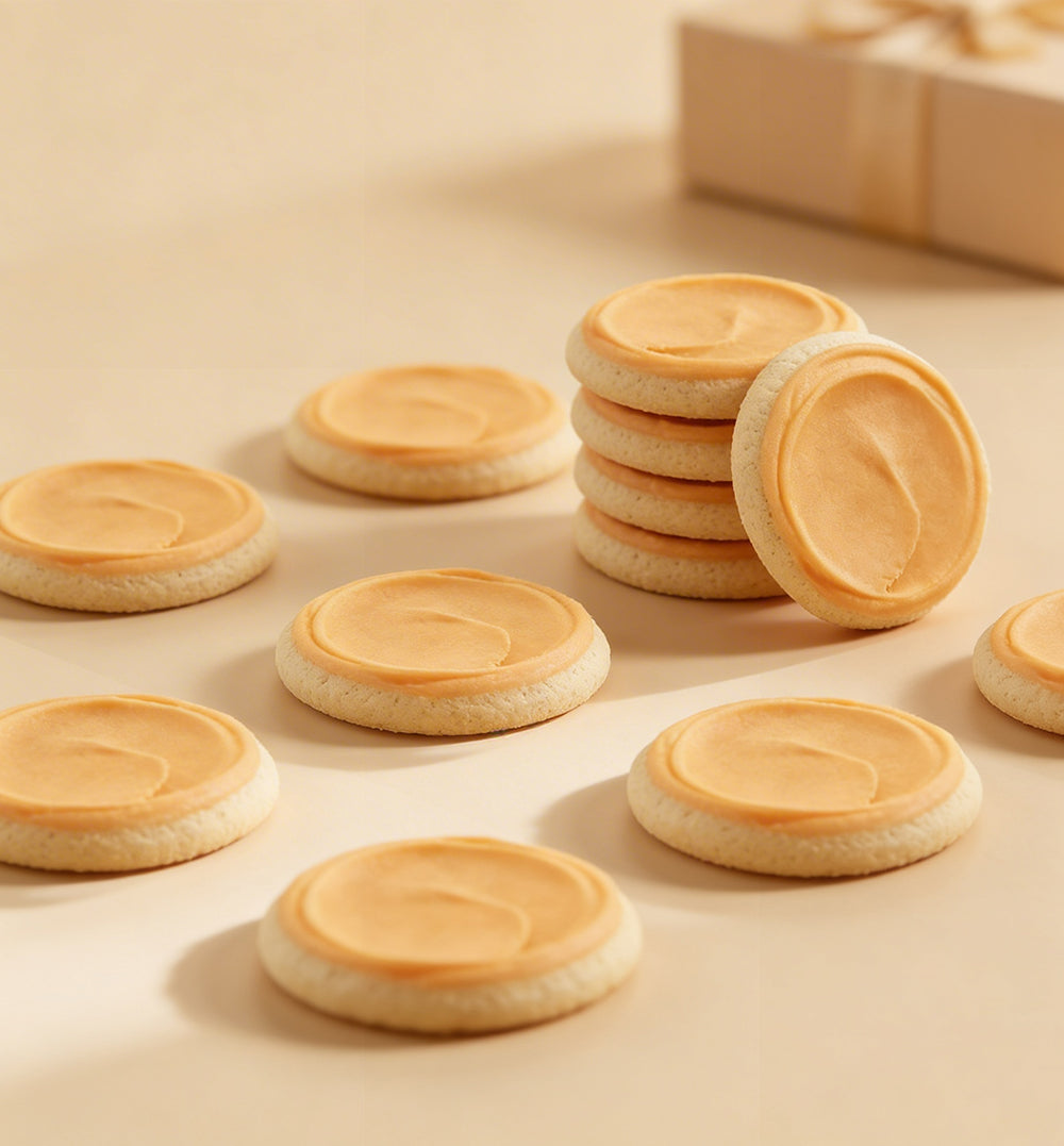 Buttercream-Frosted Orange Citrus Cookies Gift Box