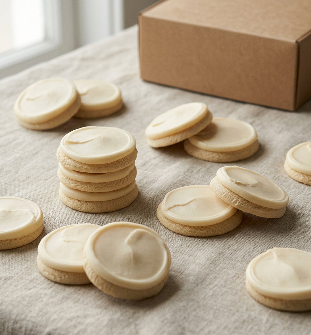 Classic Vanilla Buttercream Frosted Cookies