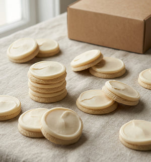 Classic Vanilla Buttercream Frosted Cookies