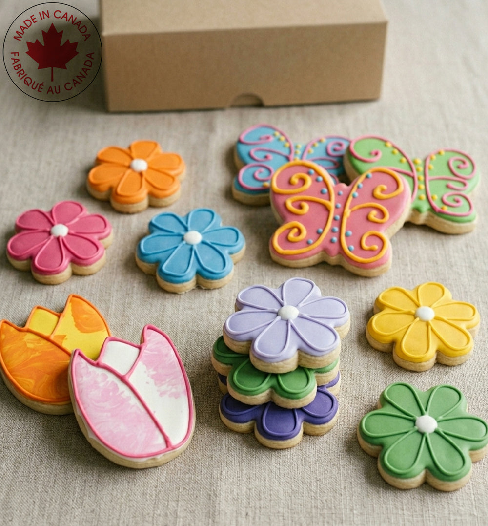 Flower & Butterfly Cookie Box