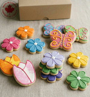 Flower & Butterfly Cookie Box