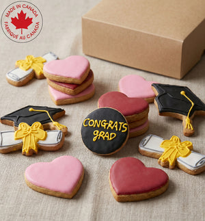 Grad & Hearts Cookie Box