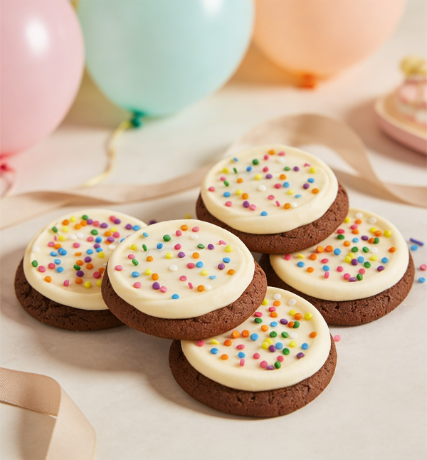 Birthday Rainbow Sprinkle Cookies Gift Box