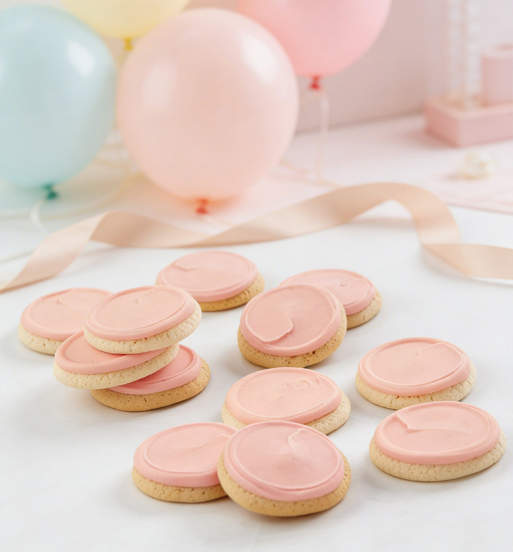 Birthday Strawberry Citrus Pink Cookies Gift Box