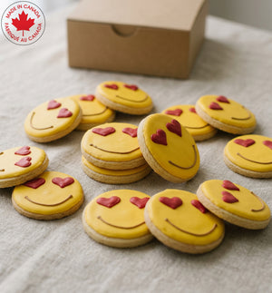 Heart-Eyes Emoji Cookie Box