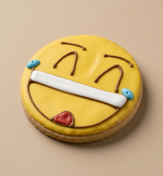 Laughing Face Emoji Cookie