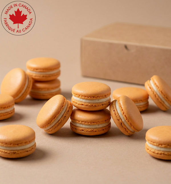 Passionfruit & Mango Macarons