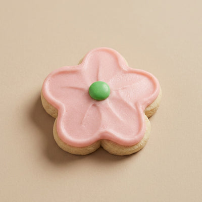 Buttercream Pink Flower Cookie