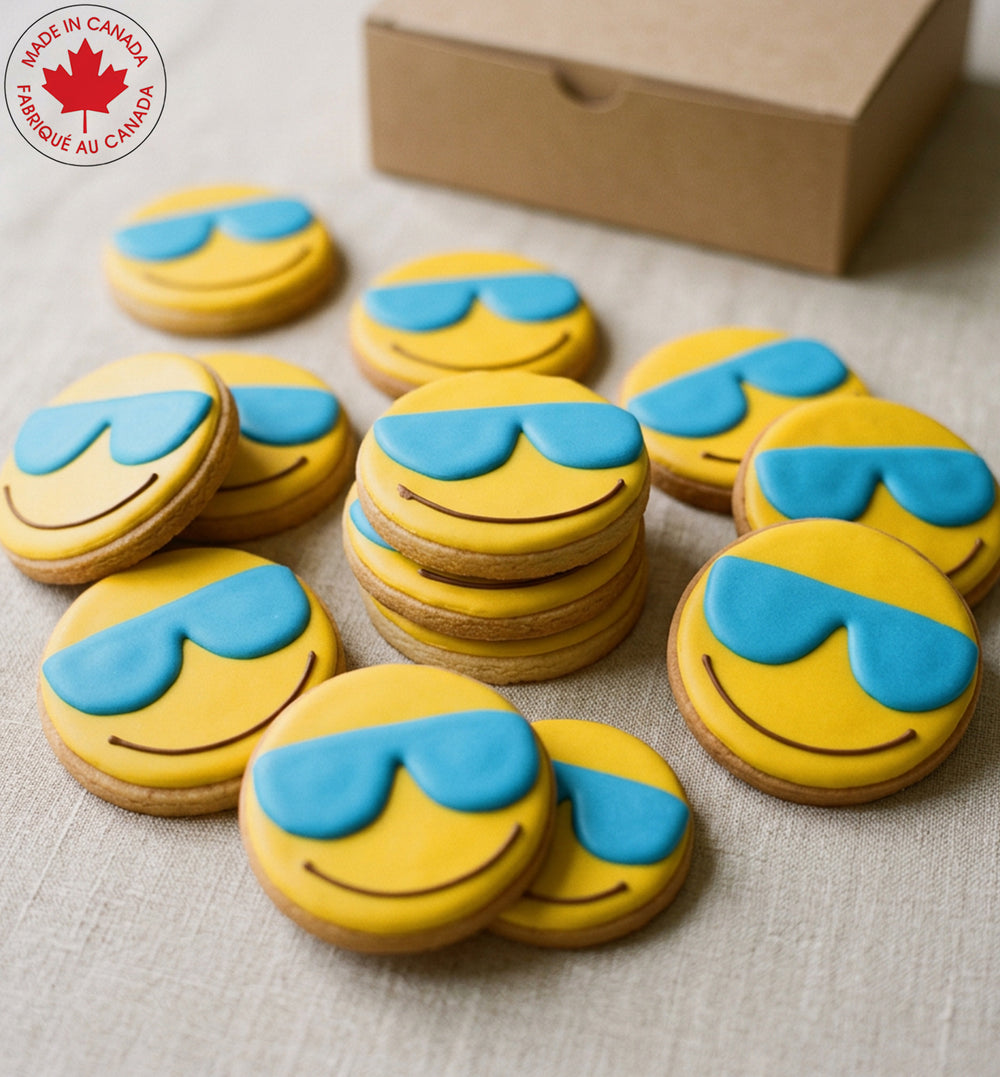 Sunglasses Emoji Cookie Box