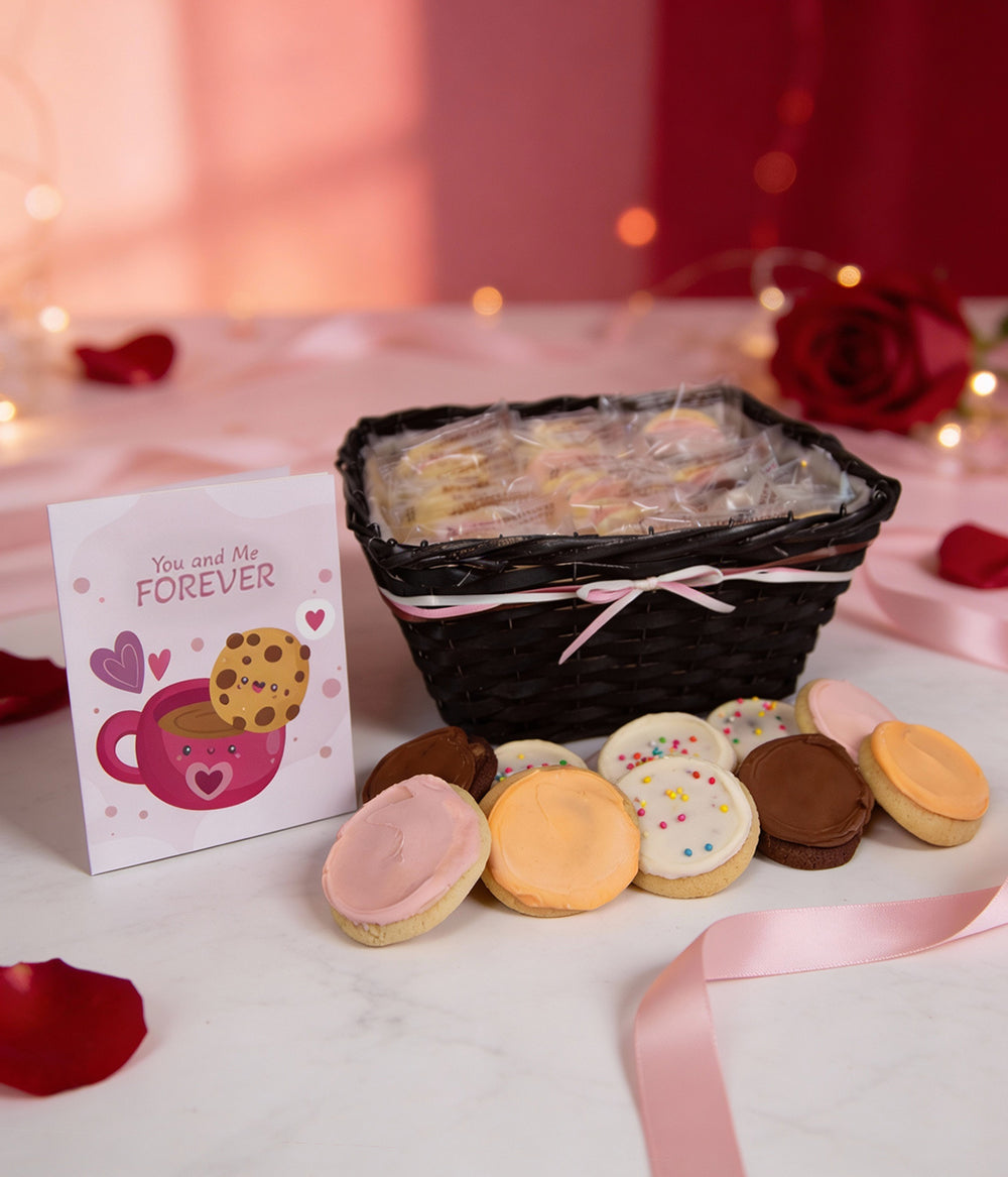 Valentine's Cookie Gift Box – 24 Gourmet Love-Themed Cookies