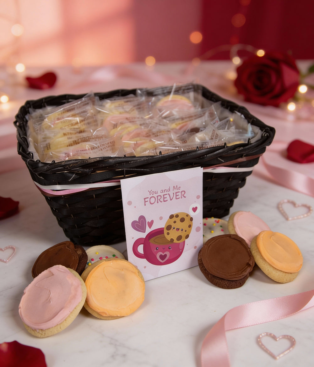 Valentine's Cookie Gift Box – 36 Gourmet Love-Themed Cookies