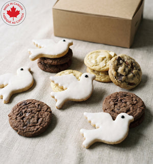White Sympathy Dove Cookie Box