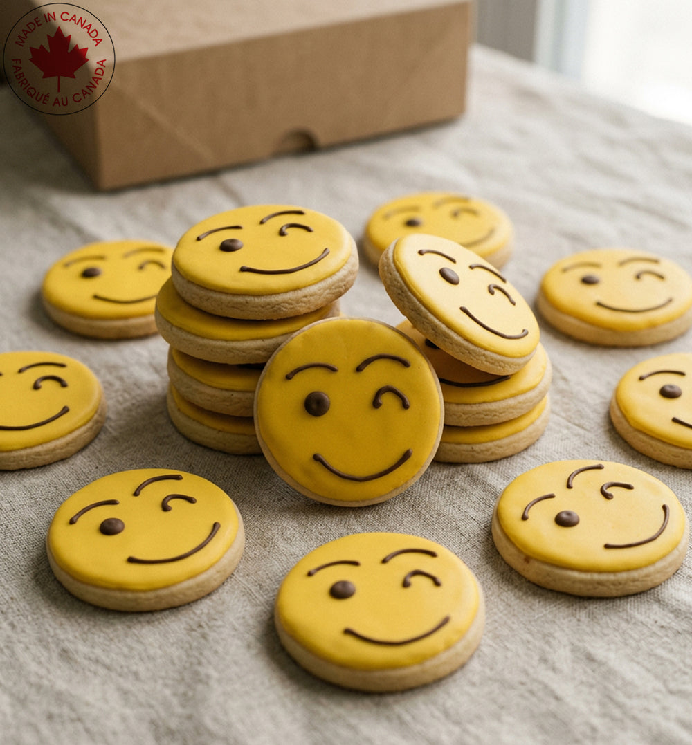 Wink Emoji Cookie Box