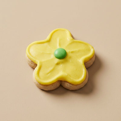Buttercream Yellow Flower Cookie