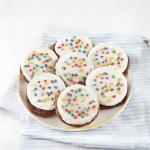 Frosted Rainbow Sprinkle Cookies Gift Box